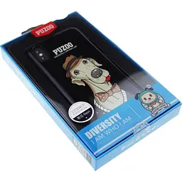 Чохол-накладка PUZOO TPU Glossy Shiny Powder Art dog iPhone X Black Bean - мініатюра 2