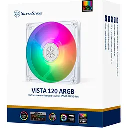 Вентилятор SilverStone VISTA 120 ARGB White (SST-VS120W-ARGB) - мініатюра 10