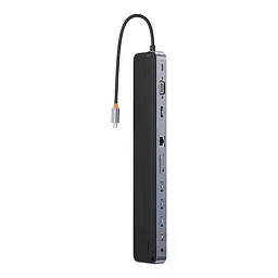 Хаб Baseus EliteJoy Gen2 11-Port Type-C HUB Adapter WKSX030013 Dark Grey - мініатюра 5