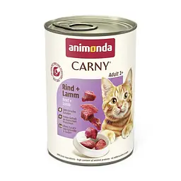 Вологий корм Animonda Carny для дорослих кішок, з яловичиною та ягням, 400 г - мініатюра 3