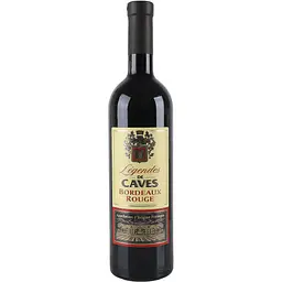 Вино Legendes de Caves Bordeaux Rouge AOC червоне сухе 0.75 л