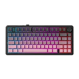 Ігрова механічна клавіатура AULA F75 / Три режими підключення / Leobog Axis Reaper Switch / Pink - мініатюра 4