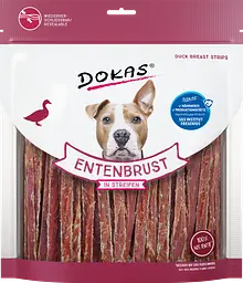 Ласощі для собак Dokas Качина грудка смужками 500 г