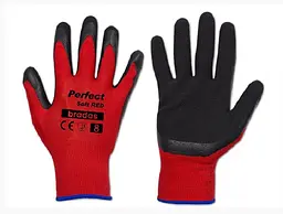 Рукавички захисні Bradas PERFECT SOFT RED латекс розмір 9 RWPSRD9
