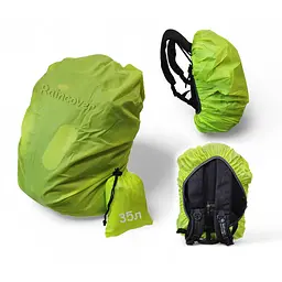 чохол для рюкзака 35 л raincover салатний - мініатюра 2