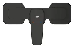 Змішувач для душу з душовим гарнітуром Grohe Cubeo 1018252430 Чорний матовий - мініатюра 8