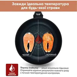 Сковорода Krauff з антипригарним покриттям зі скляною кришкою 24 см (25-45-257) - мініатюра 6