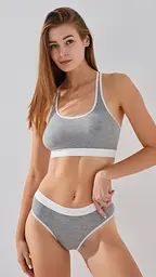 Комплект жіночий топ+труси SY9462 S Сірий shop (2000999285134)