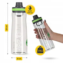 Пляшка для води 4FIZJO спортивна 850 мл Green (P-5905973403801) - мініатюра 10