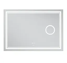Дзеркало Mixxus Premium QUADRO MR20-120x80 (LED Touch, Anti-fog, лінза) (MP6624) - мініатюра 3