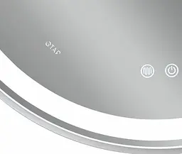 Дзеркало Qtap Gemini кругле з LED-підсвічуванням Touch QT2578R8071W - мініатюра 9