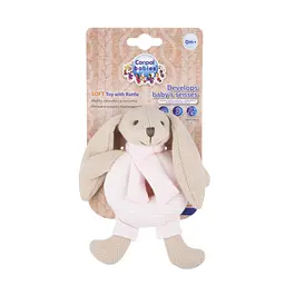 Брязкальце м'яке Canpol babies Кролик, рожевий (80/201_pin) - мініатюра 4