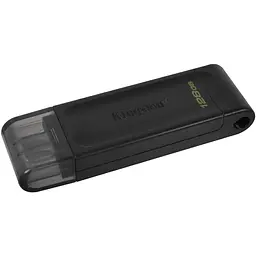 USB флеш-накопичувач Kingston DataTraveler 70 128GB USB-C 3.2 Gen 1 Black (DT70/128GB) [66935] - мініатюра 2