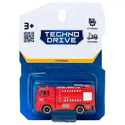 Машинка-моделька TECHNODRIVE в асортименті міні Міська служба