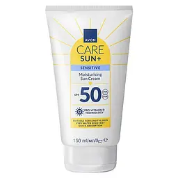 Сонцезахисний крем Avon для обличчя і тіла для чутливої шкіри SPF 50, 150 мл - мініатюра 1