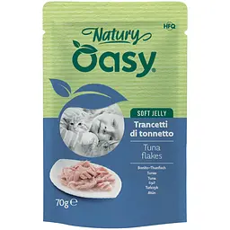 Вологий корм Oasy Cat Wet Natury для дорослих котів тунець 70 г