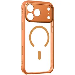 Чохол iPhone 17 Pro Max Momax CaseForm Air Magnetic Case with MagSafe - Прозорий, Solar Orange (MAAP25XLM)