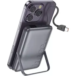 Зовнішній акумулятор Hoco Q43 Clever 10000mAh 20W Metal Gray [165932] - мініатюра 3