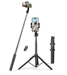 Штатив для селфи - тринога UGREEN Selfie stick tripod with Bluetooth remote 15062 - мініатюра 2
