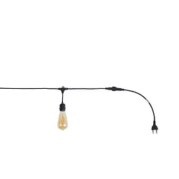Вулична гірлянда Brille на 5 ламп HD-123S/5 E27 IP65 BK 5m - мініатюра 15