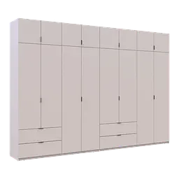 Розпашна Шафа для одягу Doros Лукас Кашемір 4+4 ДСП 340х50х240 (42005140) - мініатюра 6