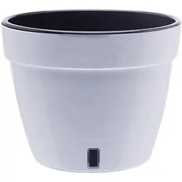Вазон Santino Asti 2.5 л чорно-білий (AST25WHT/BL)