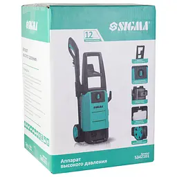 Мийка високого тиску SIGMA 2000Вт max 150bar 7.2 л/хв + турбонасадка 5342101 - мініатюра 8
