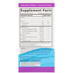 Омега Nordic Naturals Complete Omega комплекс з лимоном 1000 мг 120 гелевих капсул - мініатюра 3