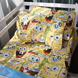 Простирадло MirSon Ranforce Elite Funny Sponge Bob 180x220 см (2200011447896)