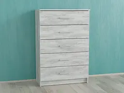 Комод на 5 ящиків Forte Hans 710x1060x350 Бетон (id27-0000-90-beton) - мініатюра 1