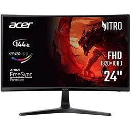 Монітор Acer 23.6" ED240QP0bi Curved Black FHD VA 144Hz (UM.UE0EE.004)