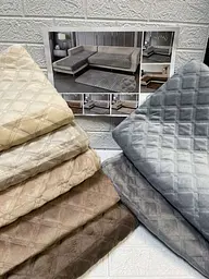 Набір дивандеків для дивану на прогумованій основі Koloco 20303 3 предмети шоколадний - мініатюра 2