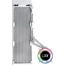 Система водяного охолодження Lian Li HydroShift II LCD-C 360 Fanless White (G89.GHS2LCD36W.00) - мініатюра 2