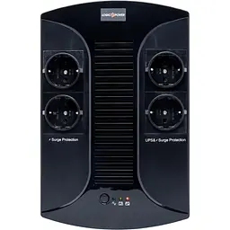 Джерело безперебійного живлення LogicPower 650VA-PS, Lin.int., AVR, 4 x евро, пластик