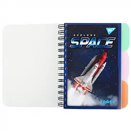Зошит для записів Yes Space В6 144 аркуші пластикова обкладинка 3 шт. (681897)