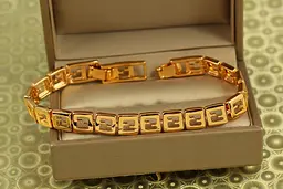 Браслет Xuping Jewelry Грецький ключ 17 см 8 мм золотистий