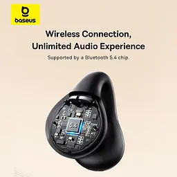 Бездротові навушники Baseus Bass 15 Clip, Open-Ear True Wireless Earphones, ENC, BT5.4, 40mAh, 400mAh, 8h, black - мініатюра 10
