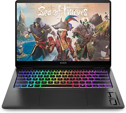 Ноутбук HP OMEN Transcend 14-fb1043dx (14 2.8K OLED 120 Hz, Intel Core Ultra 7 255H, 16 GB, 1 TB, RTX 5060 8 GB, W11H) Shadow Black (D8KM3UA)