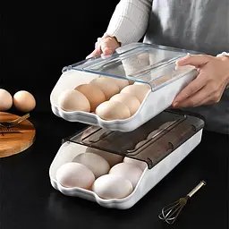 Контейнер - лоток для зберігання яєць EGG TRAY Органайзер для холодильника на 14 яєць - мініатюра 5