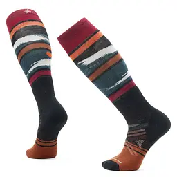 Шкарпетки чоловічі Smartwool Ski Full Cushion Midnight Ski Pattern OTC 38-41 Чорний-Червоний