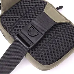 Невелика слінг сумка для подорожей із якісного текстилю Vintage 22871 зелена - мініатюра 9