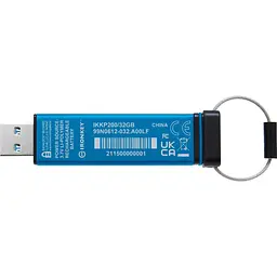 USB флеш-накопичувач Kingston IronKey Keypad 200 32GB USB-A 3.2 Gen 1 Blue (IKKP200/32GB) [101158] - мініатюра 4