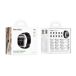 Смарт-годинник Hoco Y33 51mm, 200 mAh, Smart sports watch (call version) Black (6942007660815) - мініатюра 2
