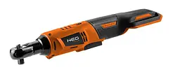Тріскачка аккумуляторна Neo Tools Energy+ 18В 250 об/хв 60 Нм 3/8" адаптер 1/2" 0.89 кг без АКБ та ЗП - мініатюра 4
