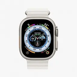 Розумний сенсорний смарт-годинник HK 8 pro Max Ultra Українське меню White (16078-hbr) - мініатюра 3