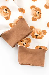 Комбінезон дитячий на манжетах Cute Bears двонитка з начосом