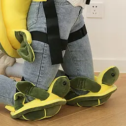 Захисні наколінники-черепашки D&S Design Ski-Protector Mini Turtle захист колін для лиж і сноуборду 2 шт зелено-жовті (SKU-259) - мініатюра 4