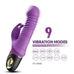 Вібратор-кролик B - Series Joy Zing 22.7 см (рожевий) - мініатюра 5