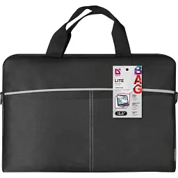 Сумка для ноутбука Defender 15.6" LITE, Black (26086) - мініатюра 8