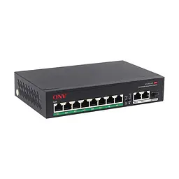 PoE-комутатор некерований 11-портовий ONV-H1108PFD з 8 портами PoE (73-00061) - мініатюра 3